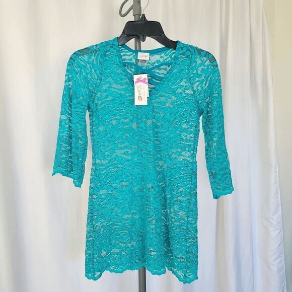 California Kisses girls lace jade cover up dress size XL